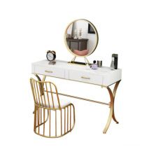 Nordic minimalist paint bedroom dressing table mini dressing table iron dressing table